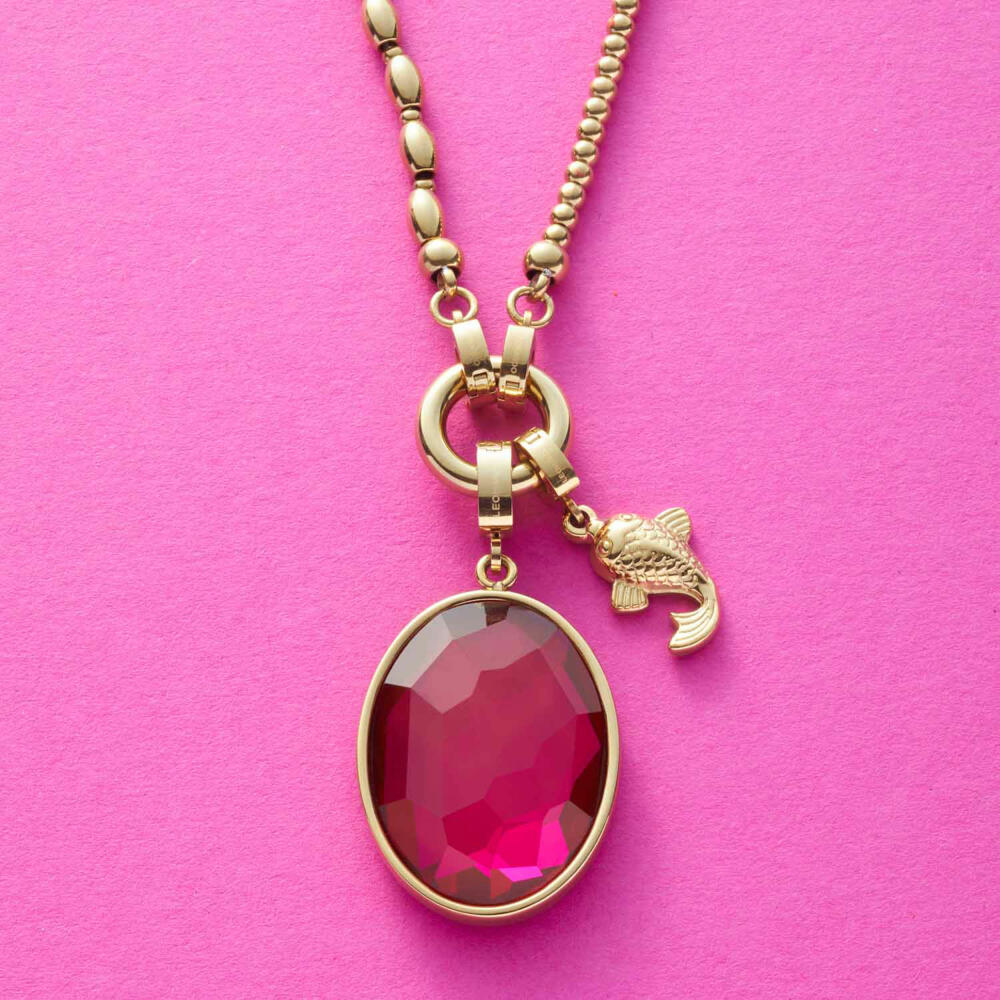 Leonardo Jewels Pendant Ari Clip&amp;Mix, Jewelry Pendant, Necklace Pendant, Stainless Steel IP Gold, 023659