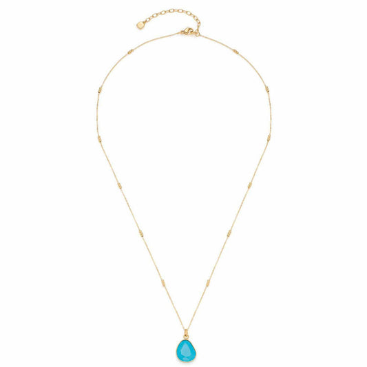 Leonardo Jewels Halskette Evi CIAO, Kette, Schmuckkette, Modeschmuck, Edelstahl IP Gold, Blau, 023798