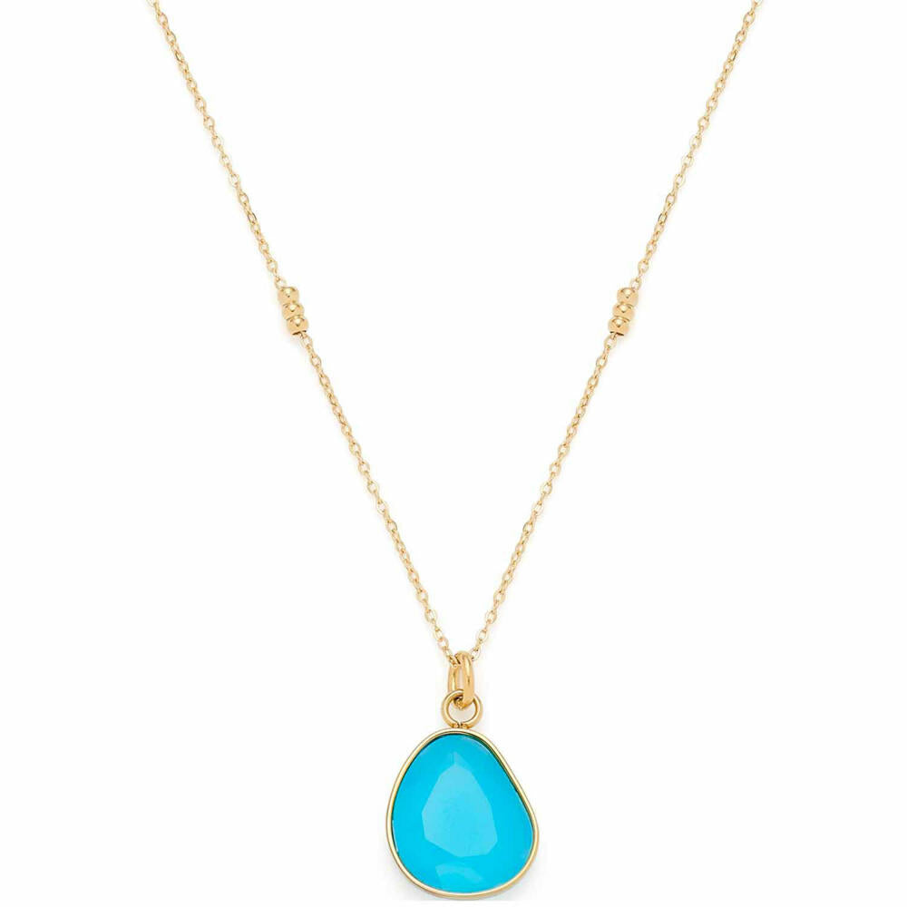 Leonardo Jewels Halskette Evi CIAO, Kette, Schmuckkette, Modeschmuck, Edelstahl IP Gold, Blau, 023798