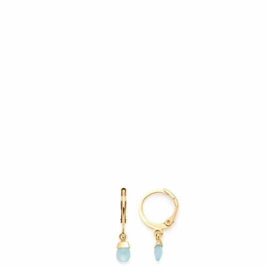 Leonardo Jewels Earring Evi CIAO, Earrings, Earrings, Jewelry, Stainless Steel IP Gold, Blue, 023799