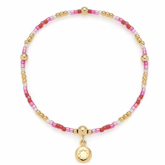 Leonardo Jewels Armband Pink Solea CIAO, Schmuckarmband, Armkette, Modeschmuck, Edelstahl IP Gold, 023915