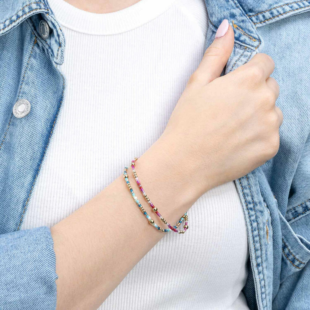 Leonardo Jewels bracelet green Solea CIAO, jewelry bracelet, arm chain, fashion jewelry, stainless steel IP gold, 023916