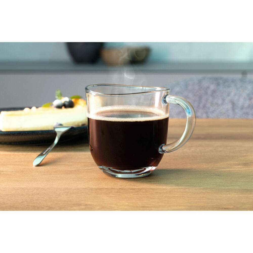 Leonardo Tasse Napoli, Glastasse, Becher, Kaffeetasse, Kalk-Natron Glas, klar, 280 ml, 024202