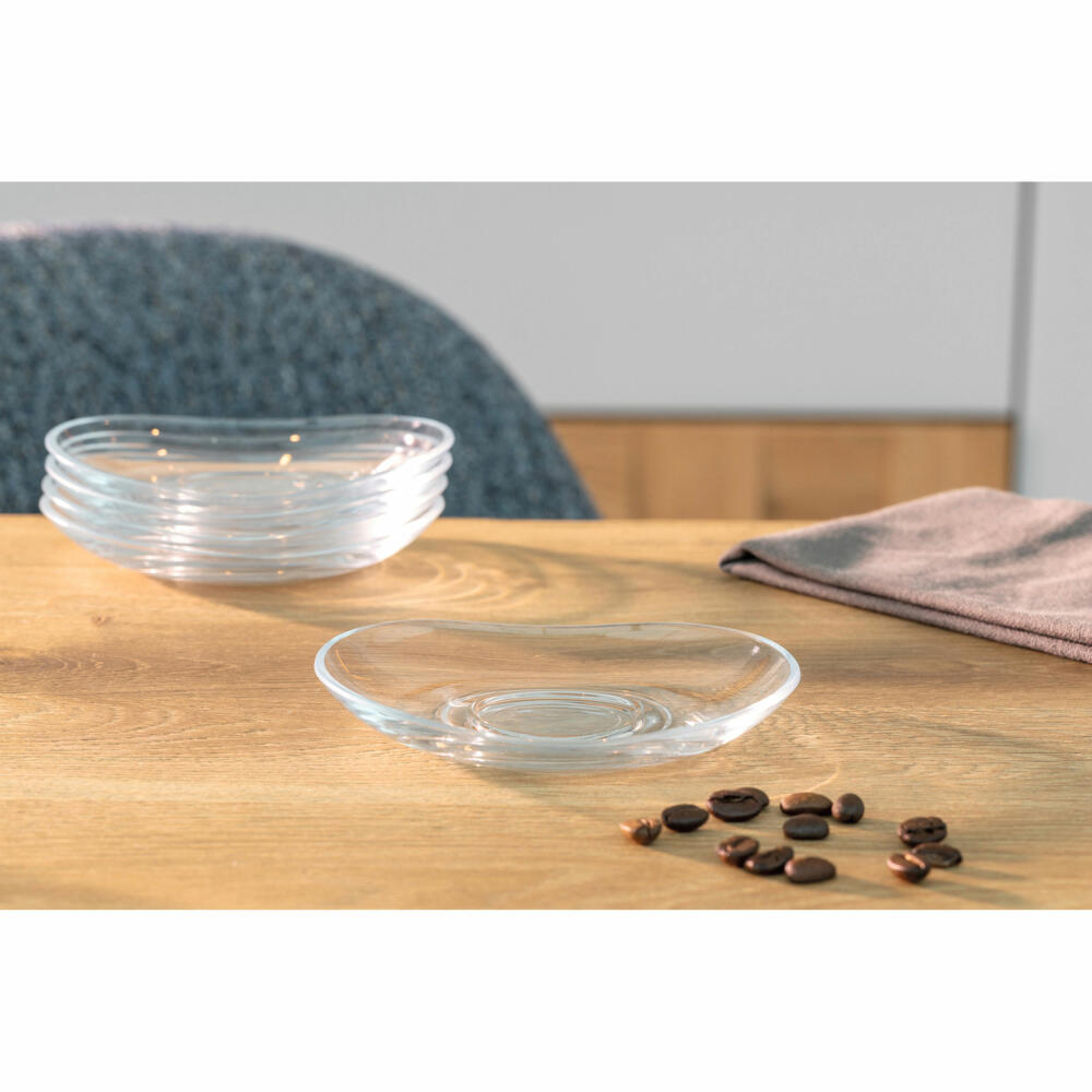 Leonardo Untertasse Napoli, Untersetzer, Untere, Kalk-Natron Glas, klar, 11.3 cm, 024205