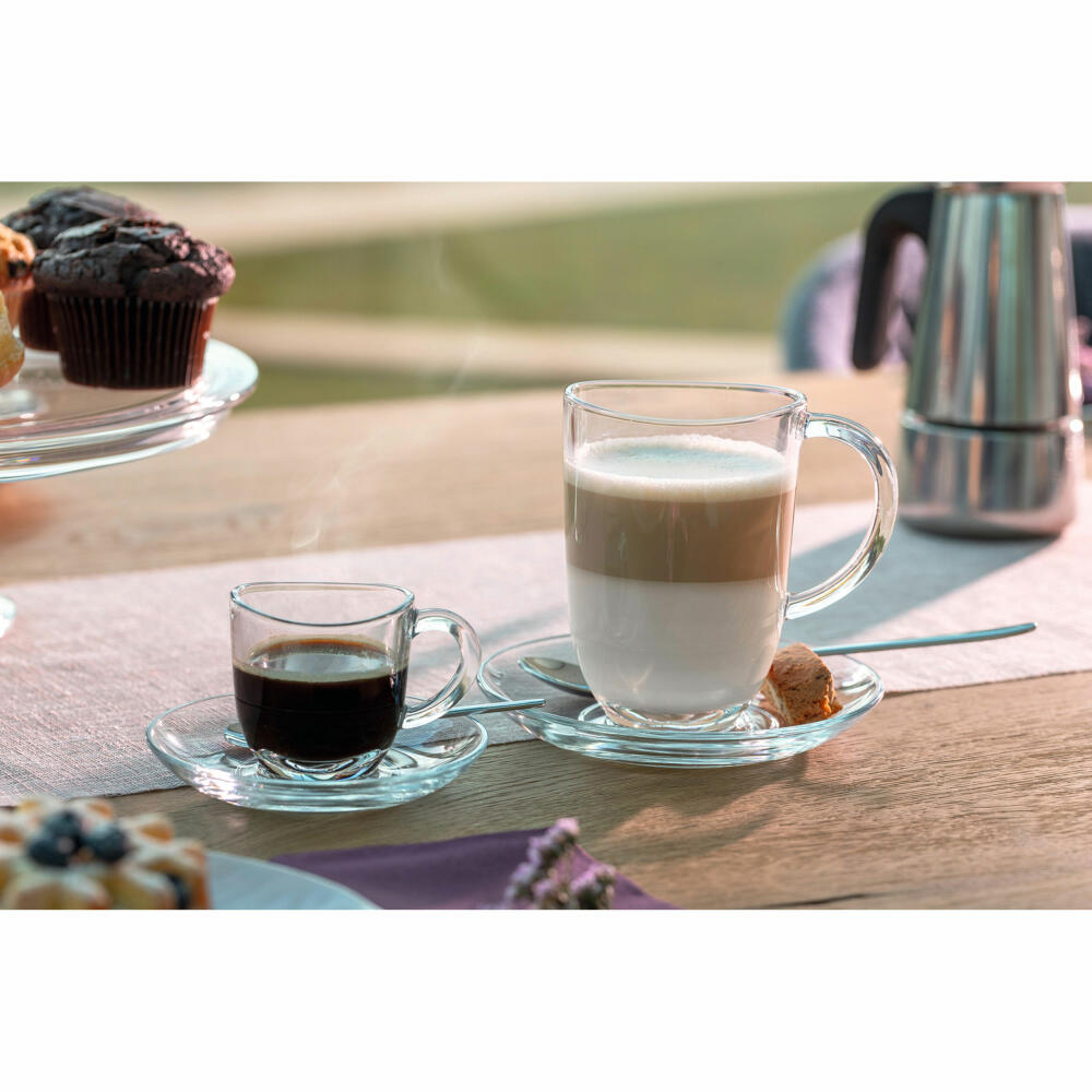 Leonardo Untertasse Napoli, Untersetzer, Untere, Kalk-Natron Glas, klar, 11.3 cm, 024205