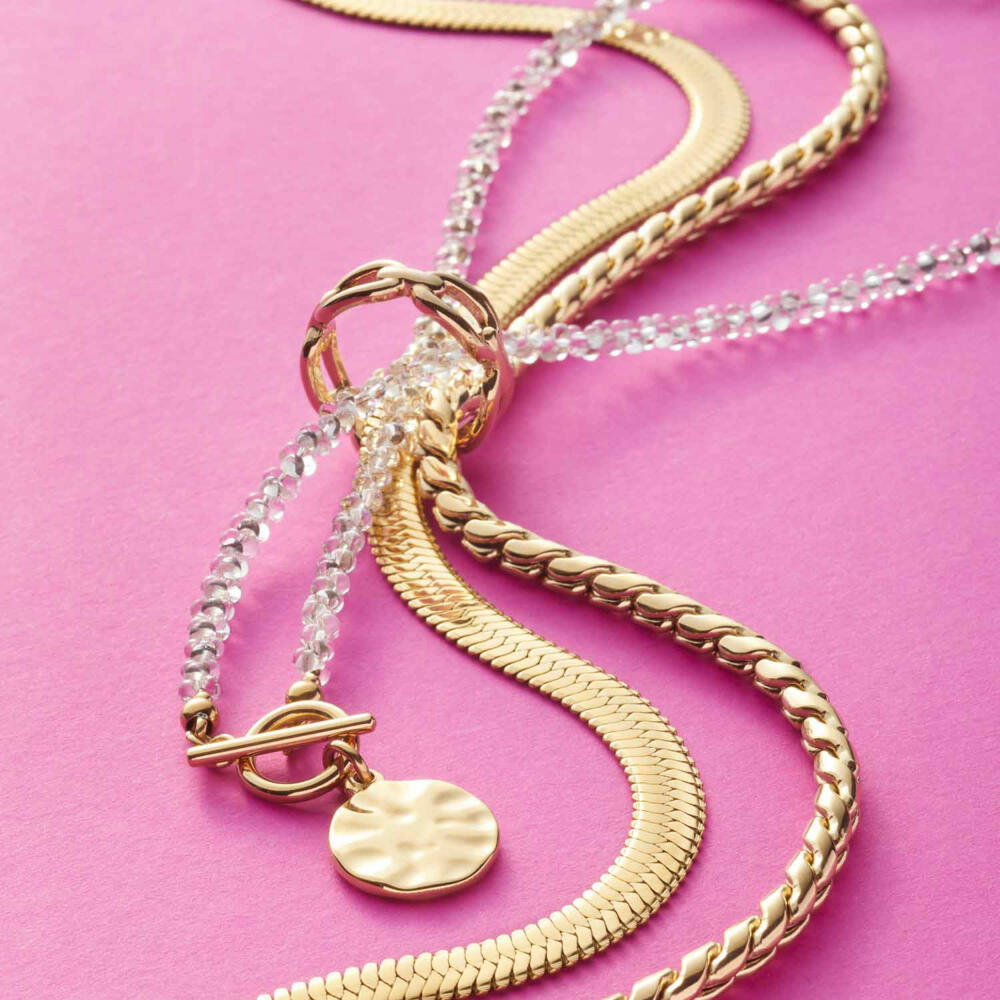 Leonardo Jewels Ring Mathilde, Fingerring, Fingerschmuck, Schmuck, Größe 20, Edelstahl IP Gold , 024272