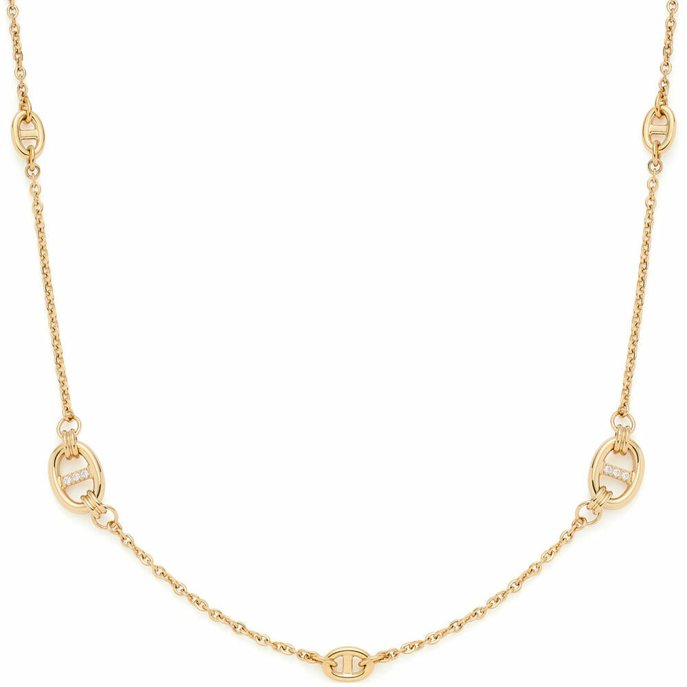 Leonardo Jewels Halskette 80 gold Herma, Kette, Schmuckkette, Modeschmuck, Edelstahl IP, Zirkonia, 024296