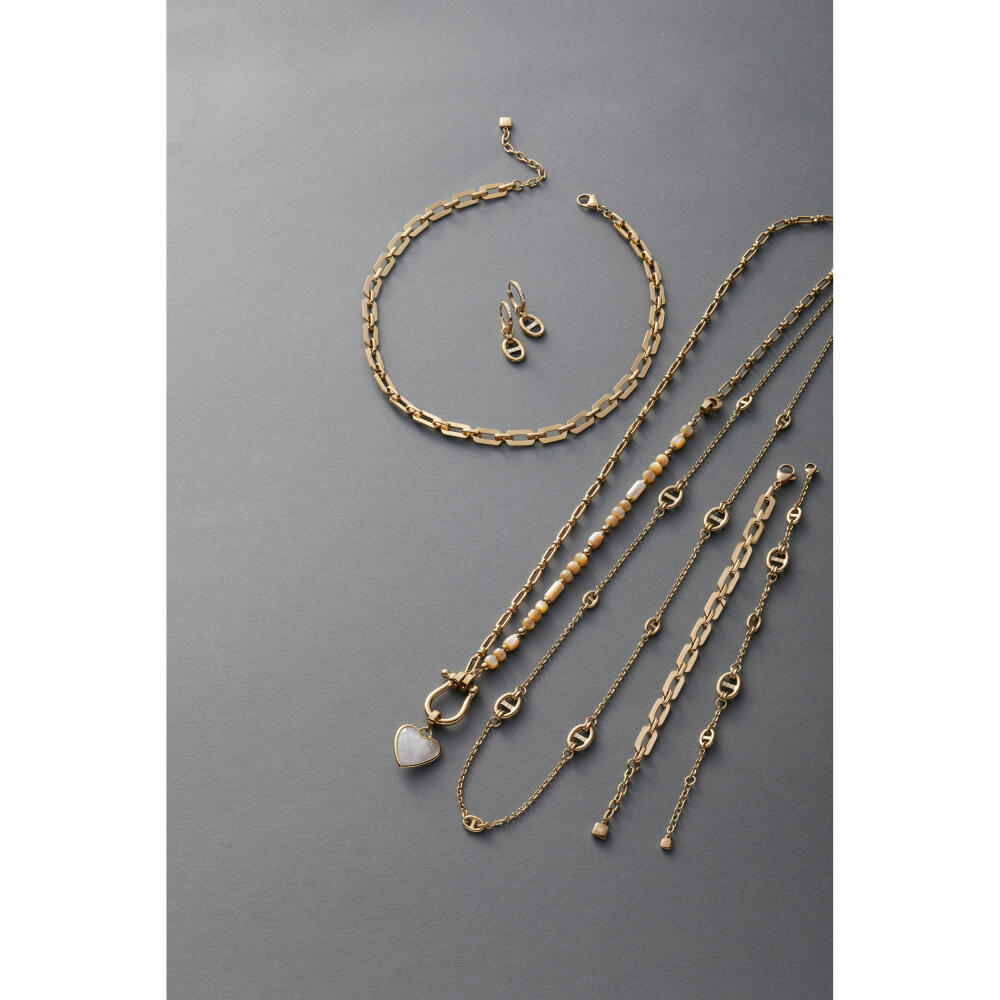 Leonardo Jewels Armband gold Herma, Schmuckarmband, Armkette, Modeschmuck, Edelstahl, Glas, Zirkonia, 024297