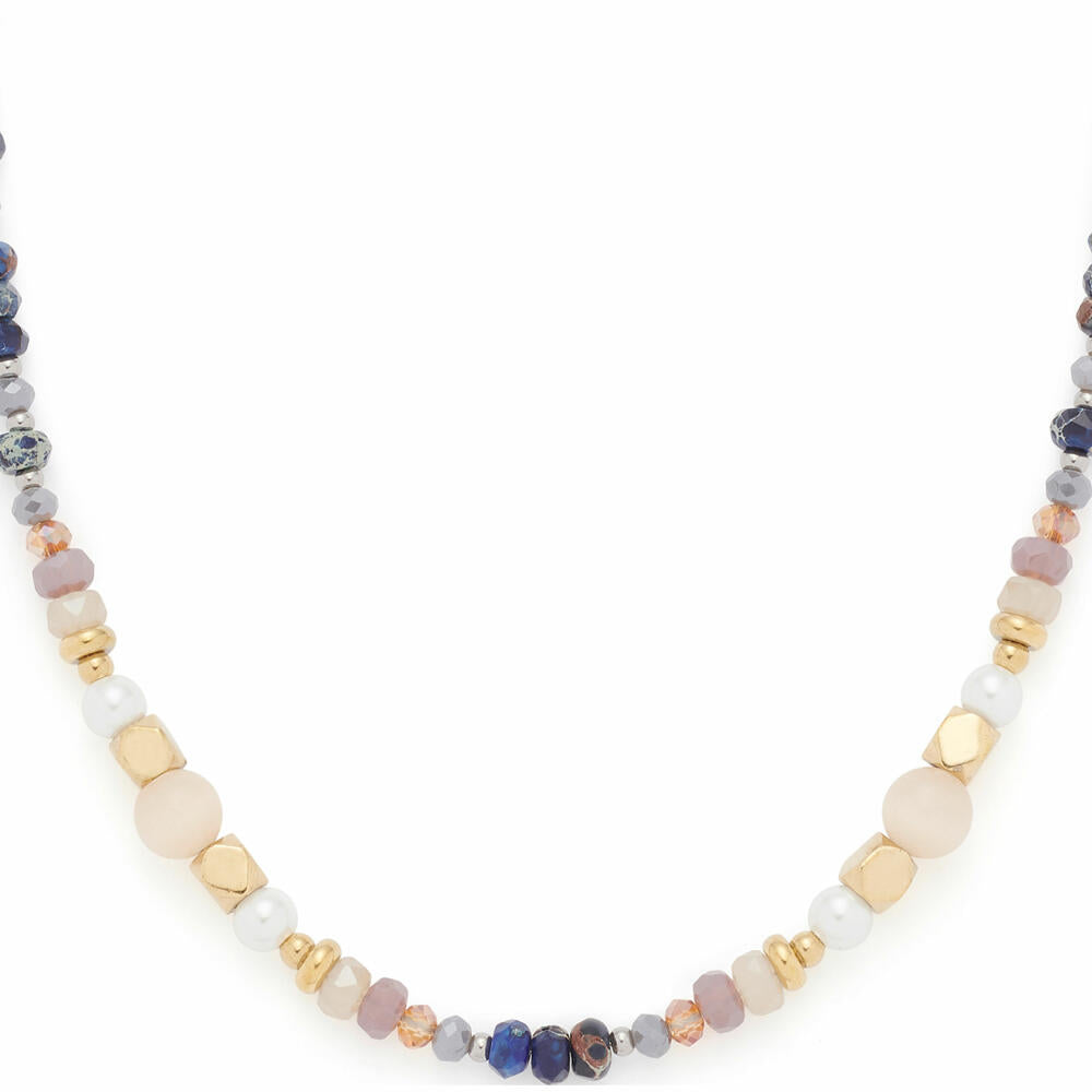 Leonardo Jewels Halskette 45 Babsi, Kette, Schmuckkette, Modeschmuck, Edelstahl, Glasperlen, 024313
