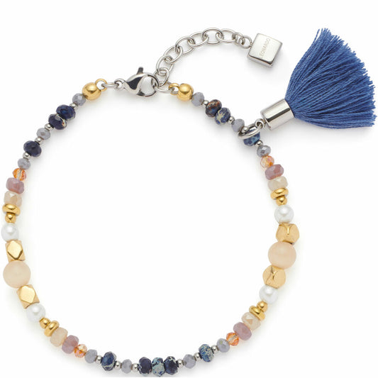 Leonardo Jewels Armband Babsi, Schmuckarmband, Armkette, Modeschmuck, Edelstahl, Glasperlen, 024314