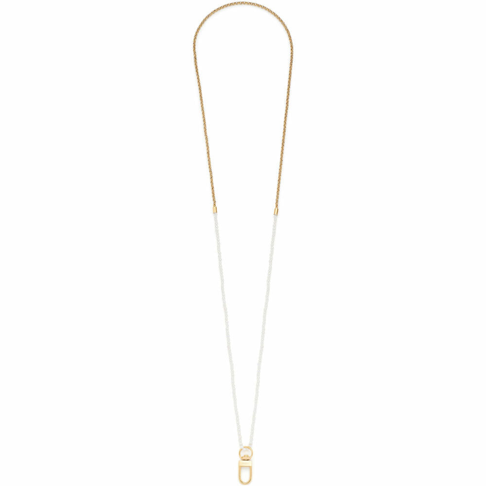 Leonardo Jewels Halskette 48 gold Lucinda, Kette, Schmuckkette, Modeschmuck, Edelstahl IP gold, Muschelperlen, 024329