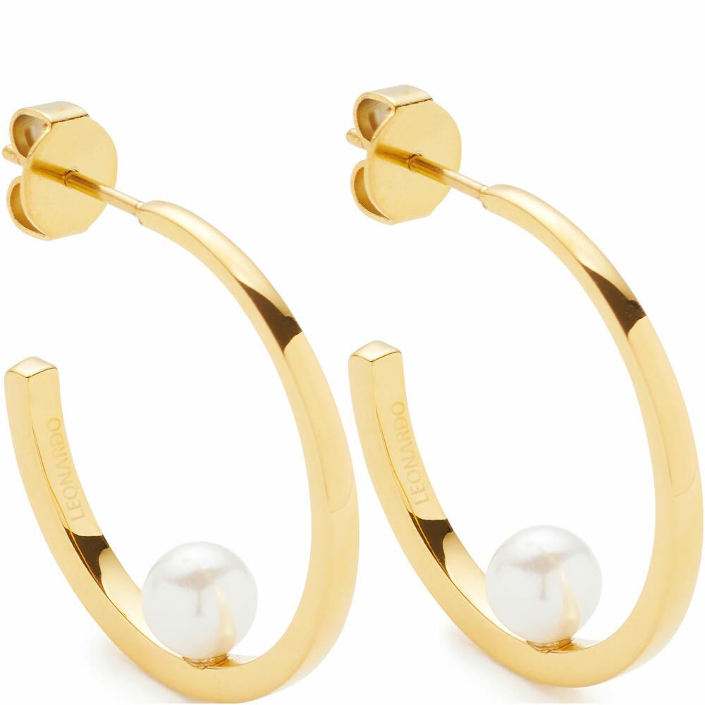 Leonardo Jewels ear studs gold Lucinda, earring, earrings, jewelry, stainless steel IP gold, pearls, 024332