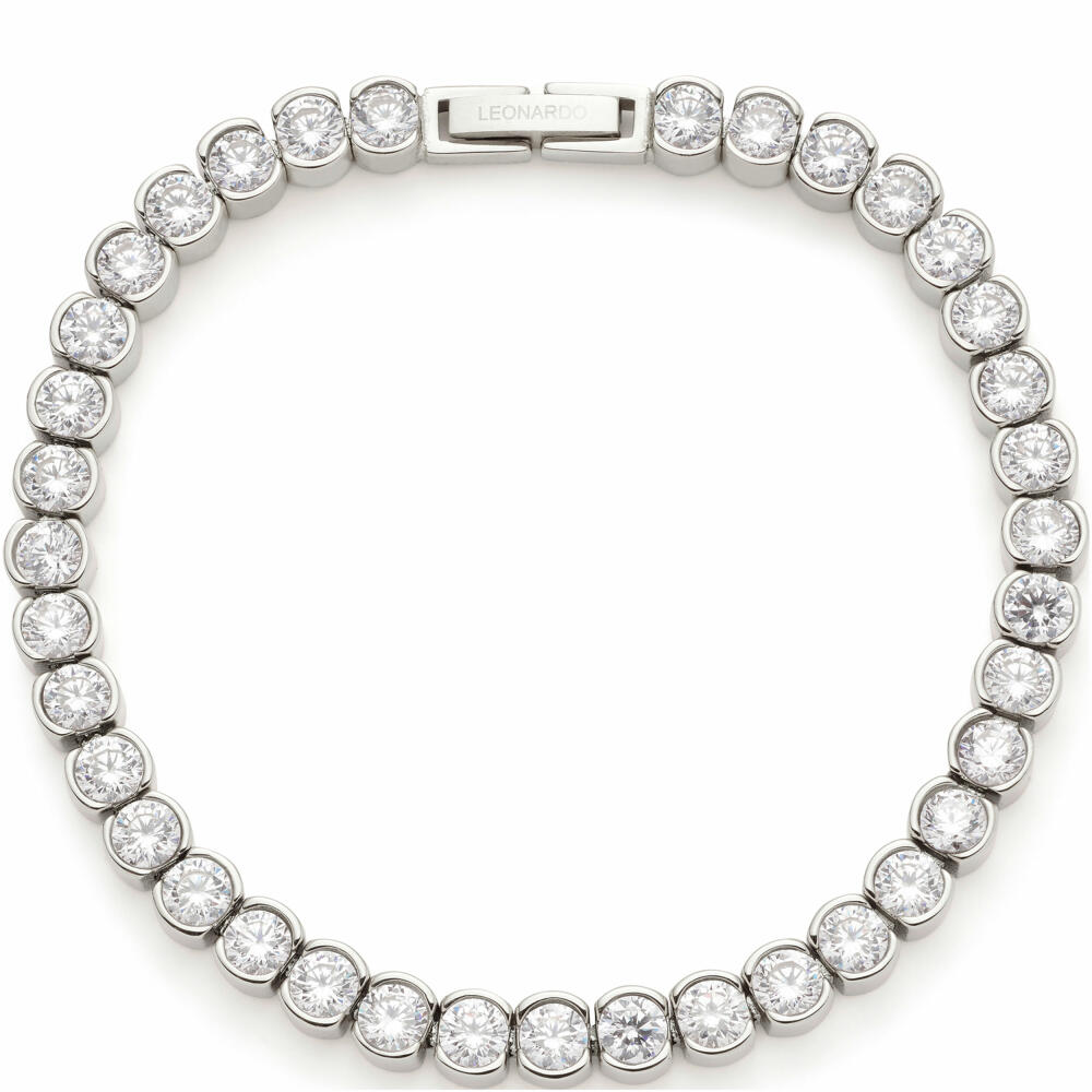 Leonardo Jewels Armband Cremona, Schmuckarmband, Armkette, Modeschmuck, Edelstahl, Zirkonia, 024336
