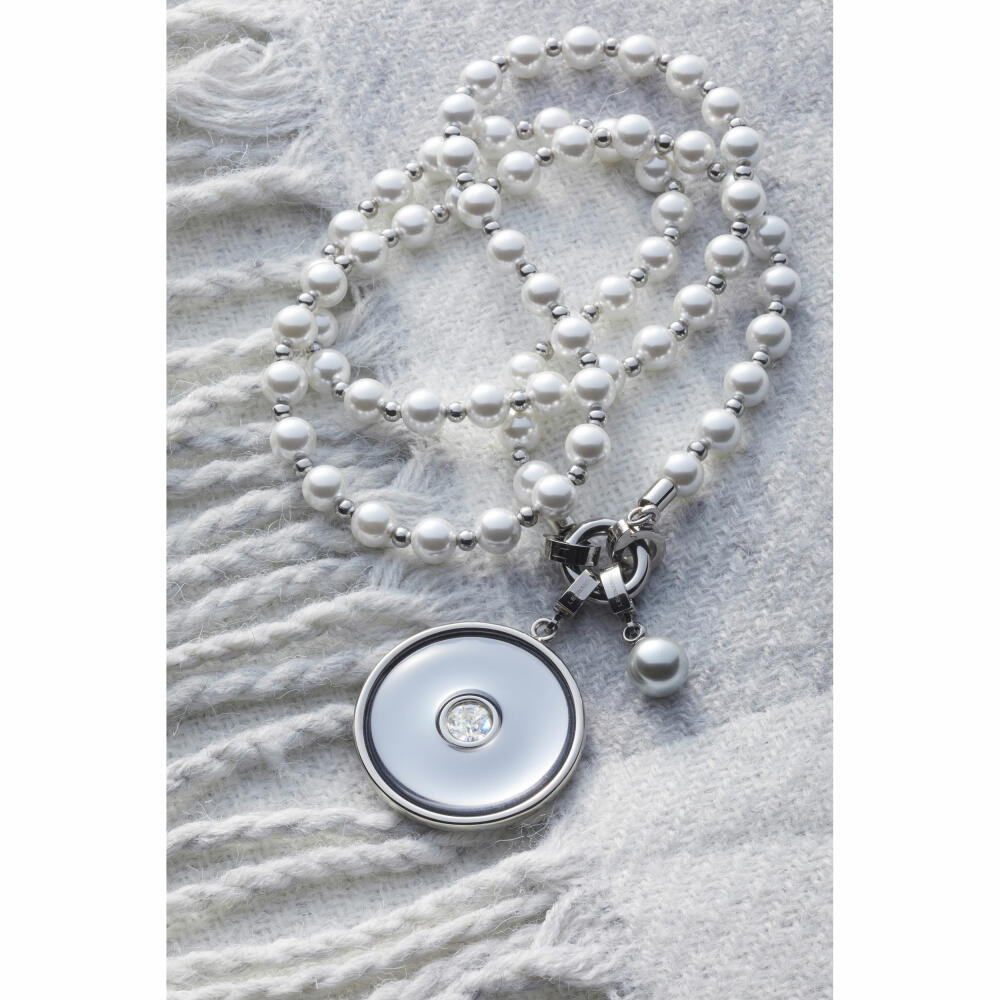 Leonardo Jewels Pendant Dorma Clip&amp;Mix, Jewelry Pendant, Necklace Pendant, Stainless Steel, Glass Beads, 024370