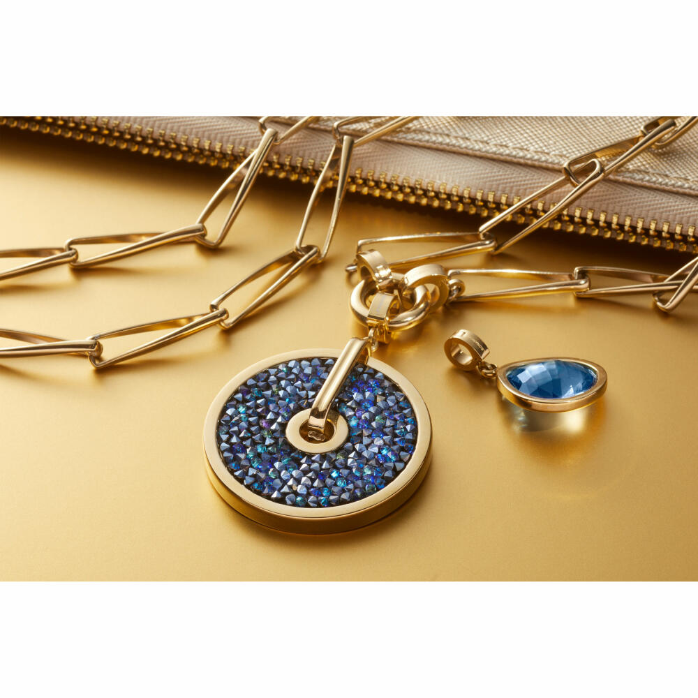 Leonardo Jewels Anhänger gold Blanca Clip&Mix, Schmuckanhänger, Kettenanhänger, Edelstahl IP gold, Zirkonia, 024371