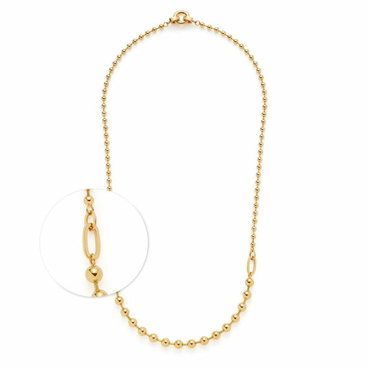 Leonardo Halskette 60 Gold Dotty Clip & Mix, Kette, Schmuck, Edelstahl Gold, 024923
