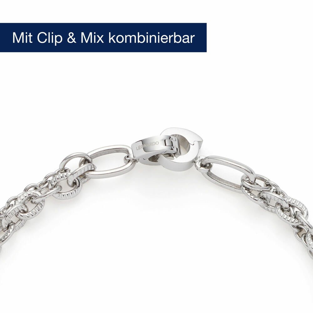Leonardo Armband Grace Clip & Mix, Armschmuck, Schmuck, Edelstahl, 024933