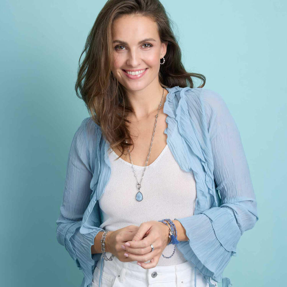 Leonardo Armband Vicky, Armschmuck, Schmuck, Edelstahl, Glassteine, Perlen, 024939