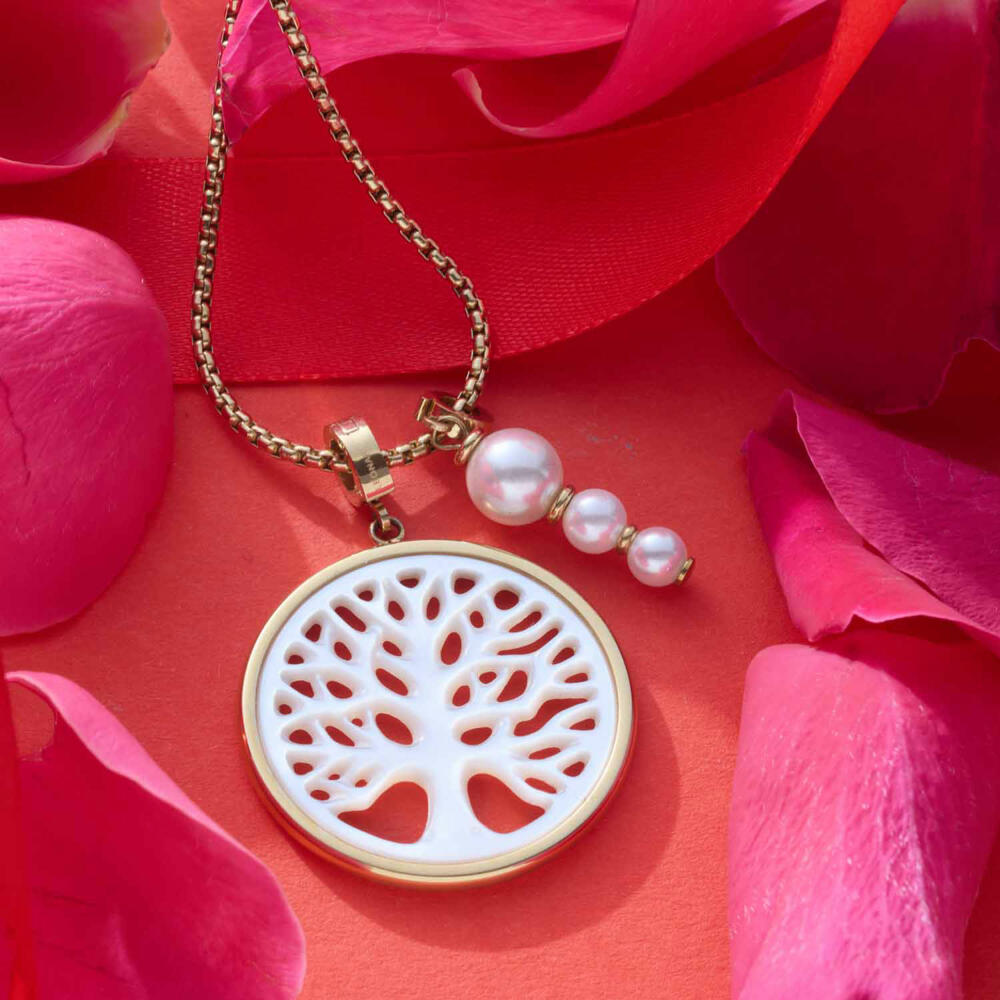 Leonardo Anhänger Gold Treena Clip & Mix, Kettenanhänger, Schmuck, Edelstahl Gold, Permutt, 024941