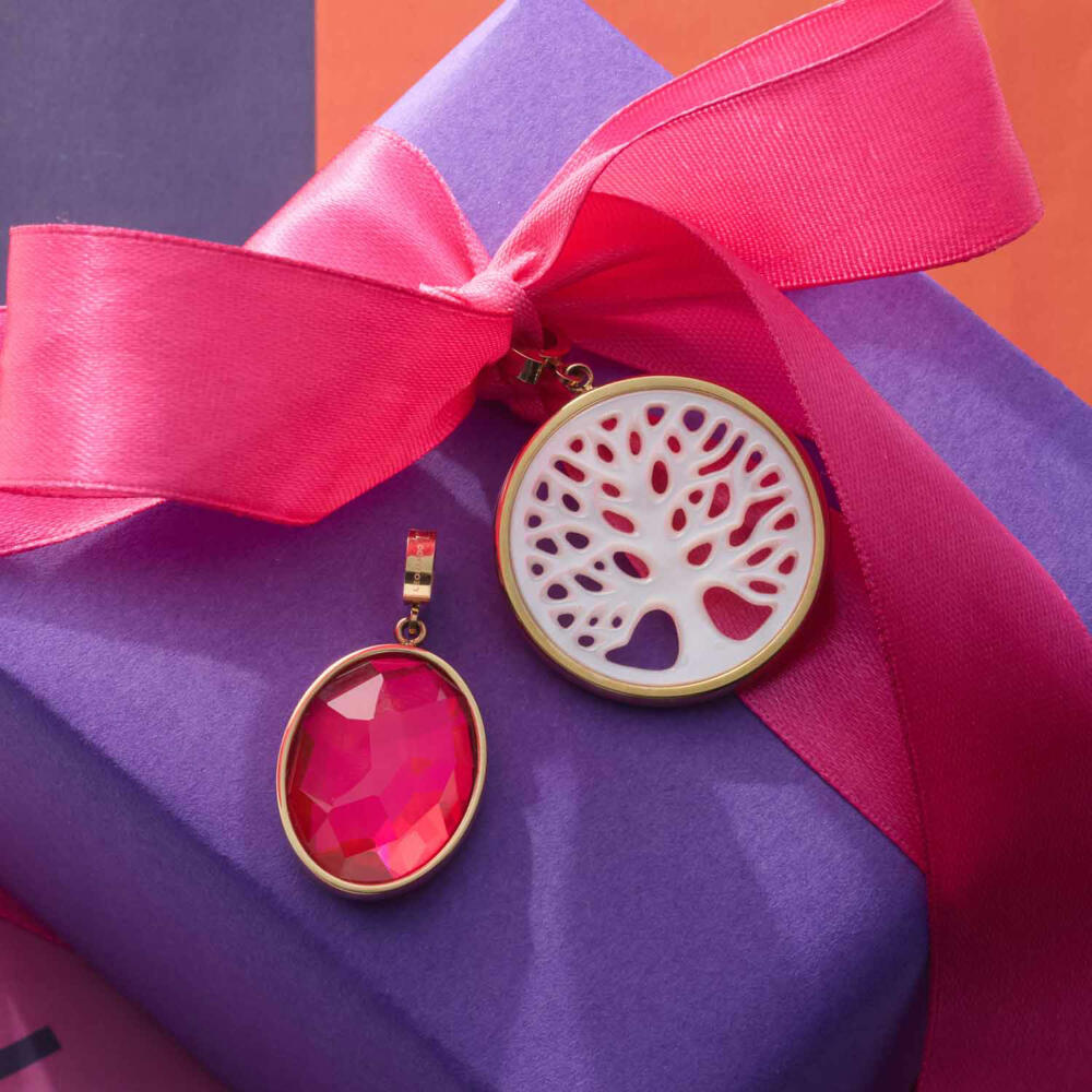 Leonardo Anhänger Gold Treena Clip & Mix, Kettenanhänger, Schmuck, Edelstahl Gold, Permutt, 024941