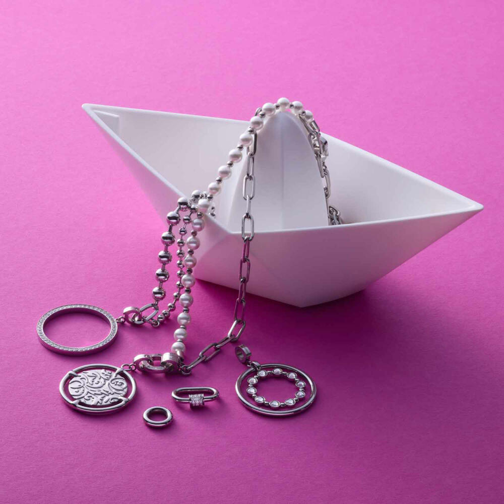 Leonardo Anhänger Terry Clip & Mix, Kettenanhänger, Schmuck, Edelstahl, 024946