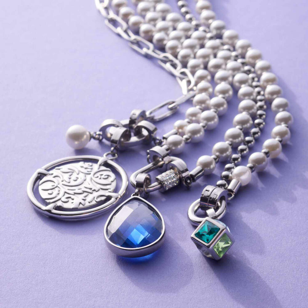 Leonardo Anhänger Terry Clip & Mix, Kettenanhänger, Schmuck, Edelstahl, 024946