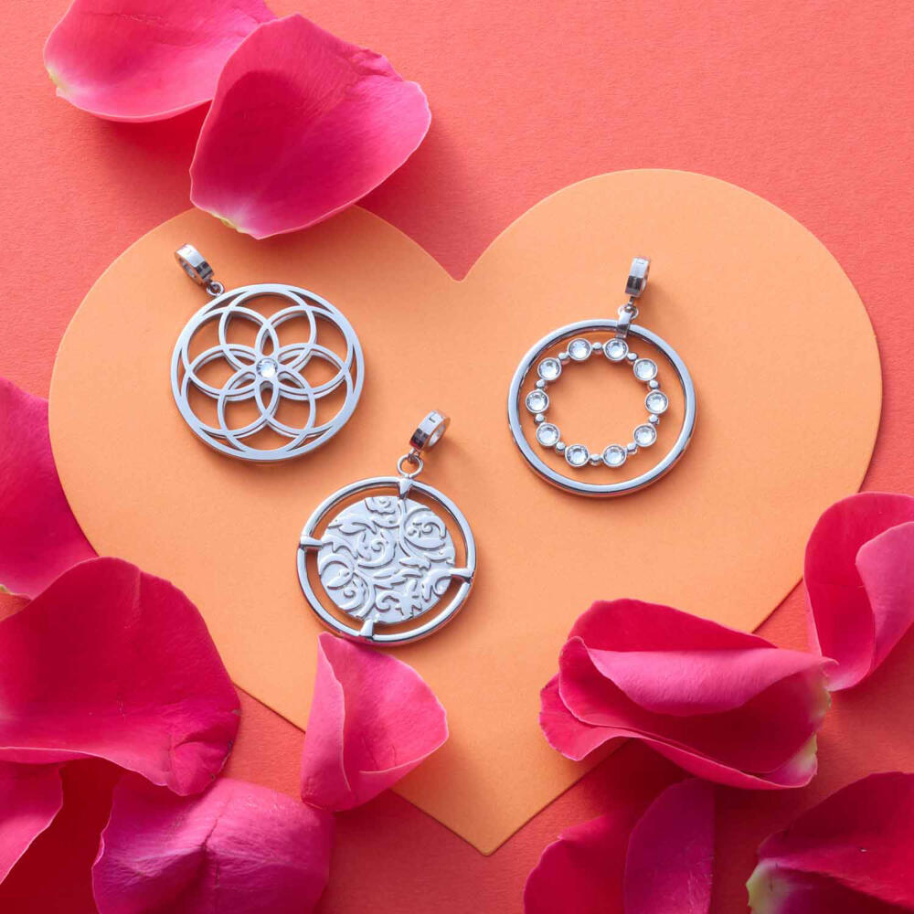 Leonardo Anhänger Terry Clip & Mix, Kettenanhänger, Schmuck, Edelstahl, 024946