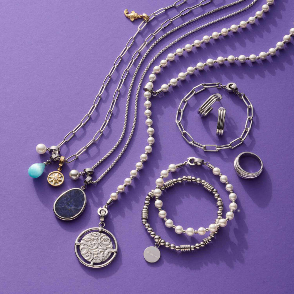 Leonardo Anhänger Terry Clip & Mix, Kettenanhänger, Schmuck, Edelstahl, 024946