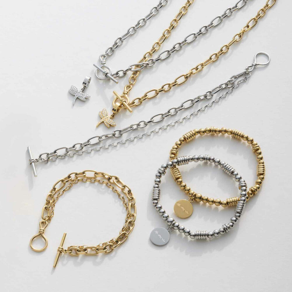 Leonardo Anhänger Elisabeth Clip & Mix, Kettenanhänger, Schmuck, Edelstahl, Zirkonia, 024965