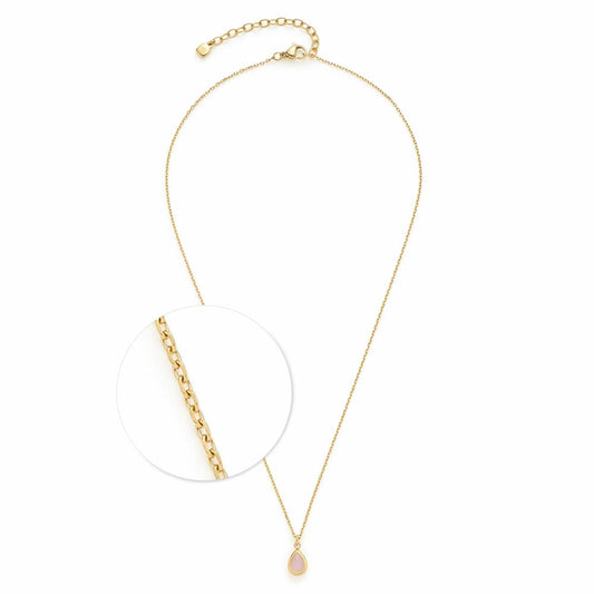 Leonardo Halskette 42 Gold Rosy CIAO, Kette, Schmuck, Edelstahl Gold, Glassteine, 024971