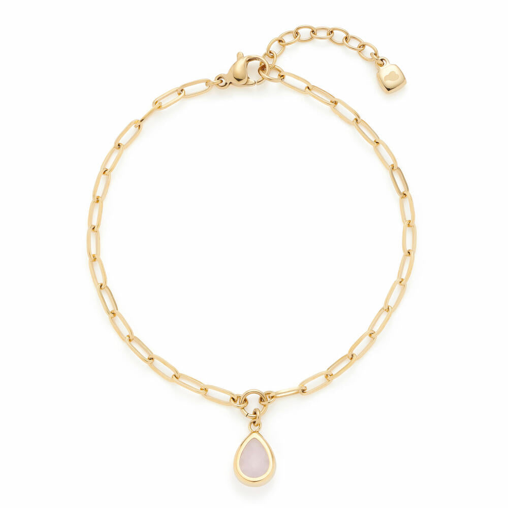 Leonardo Armband Gold Rosy, Armschmuck, Schmuck, Edelstahl Gold, Glasstein, 024972