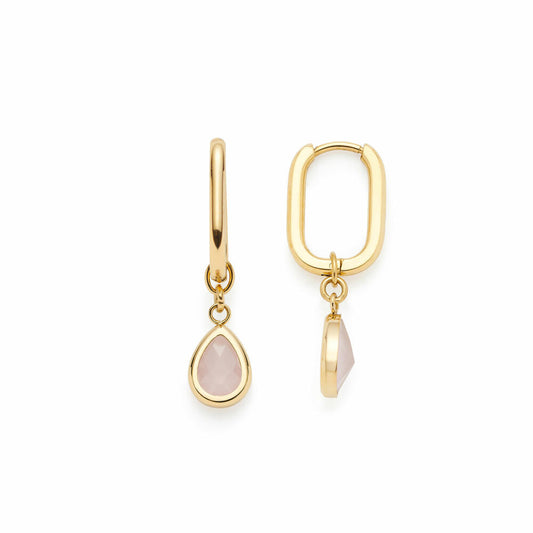 Leonardo Ohrhänger Gold Rosy CIAO, Ohrring, Schmuck, Edelstahl Gold, Glassteine, 024973