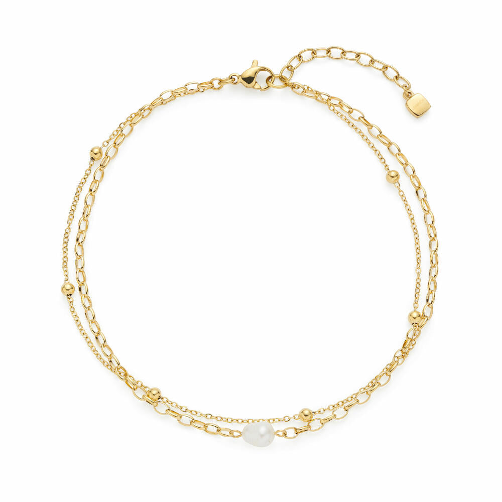 Leonardo Fußkette Gold Cleo Ciao, Fußkettchen, Schmuck, Edelstahl Gold, Perlen, 024988