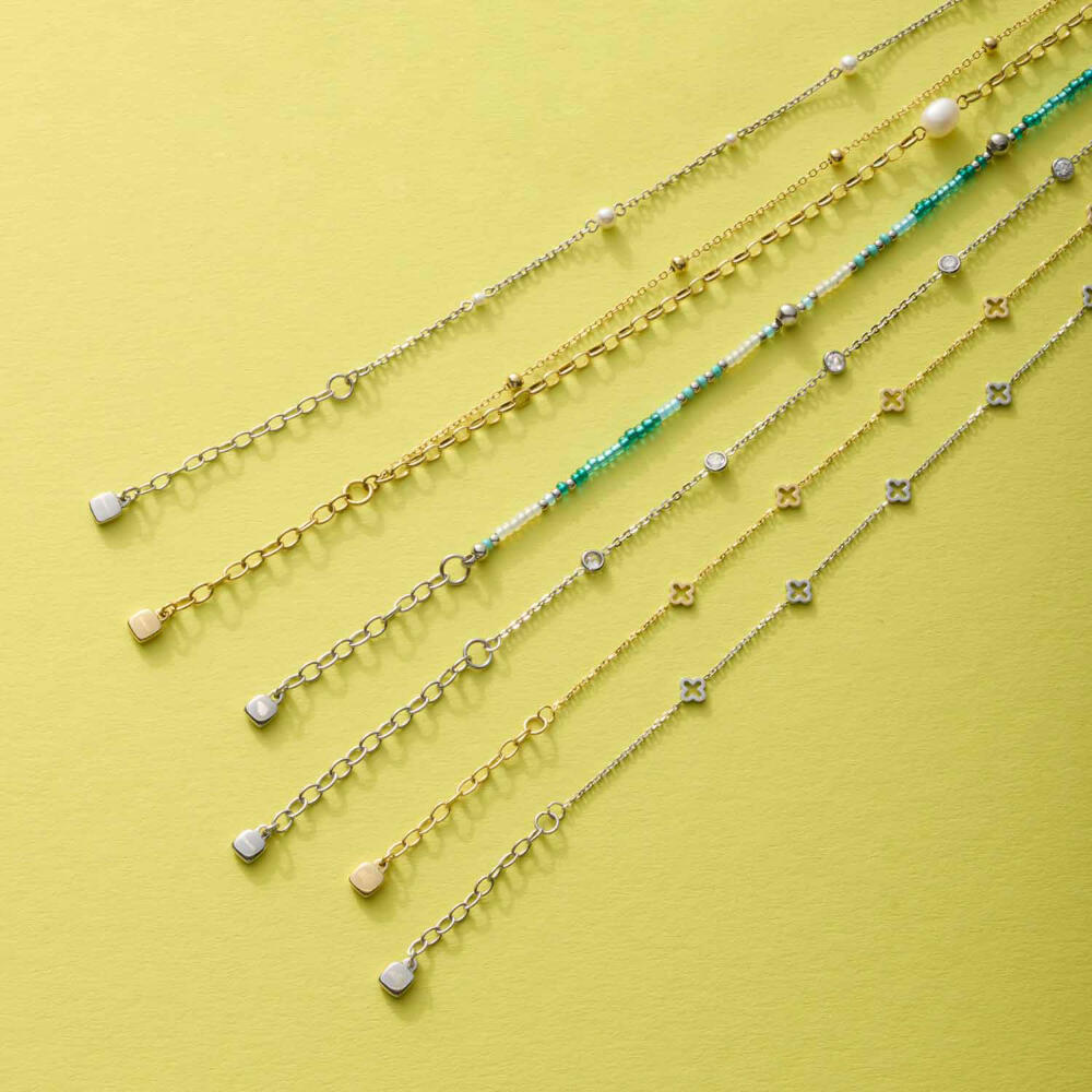 Leonardo Fußkette Gold Cleo Ciao, Fußkettchen, Schmuck, Edelstahl Gold, Perlen, 024988