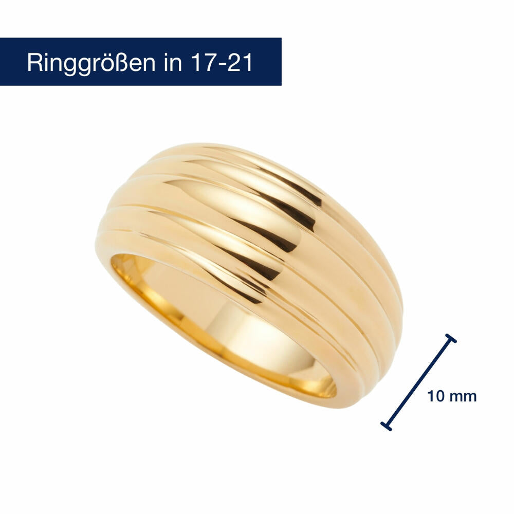 Leonardo Ring 19 Gold Elisabeth, Fingerring, Schmuck, Größe 19, Edelstahl Gold, 025302