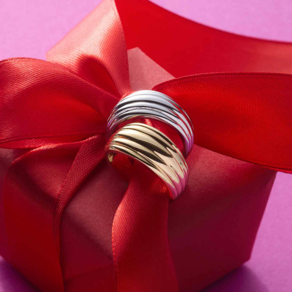 Leonardo Ring 20 Gold Elisabeth, Fingerring, Schmuck, Größe 20, Edelstahl Gold, 025303