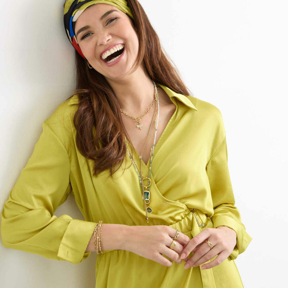 Leonardo Ring 20 Gold Elisabeth, Fingerring, Schmuck, Größe 20, Edelstahl Gold, 025303