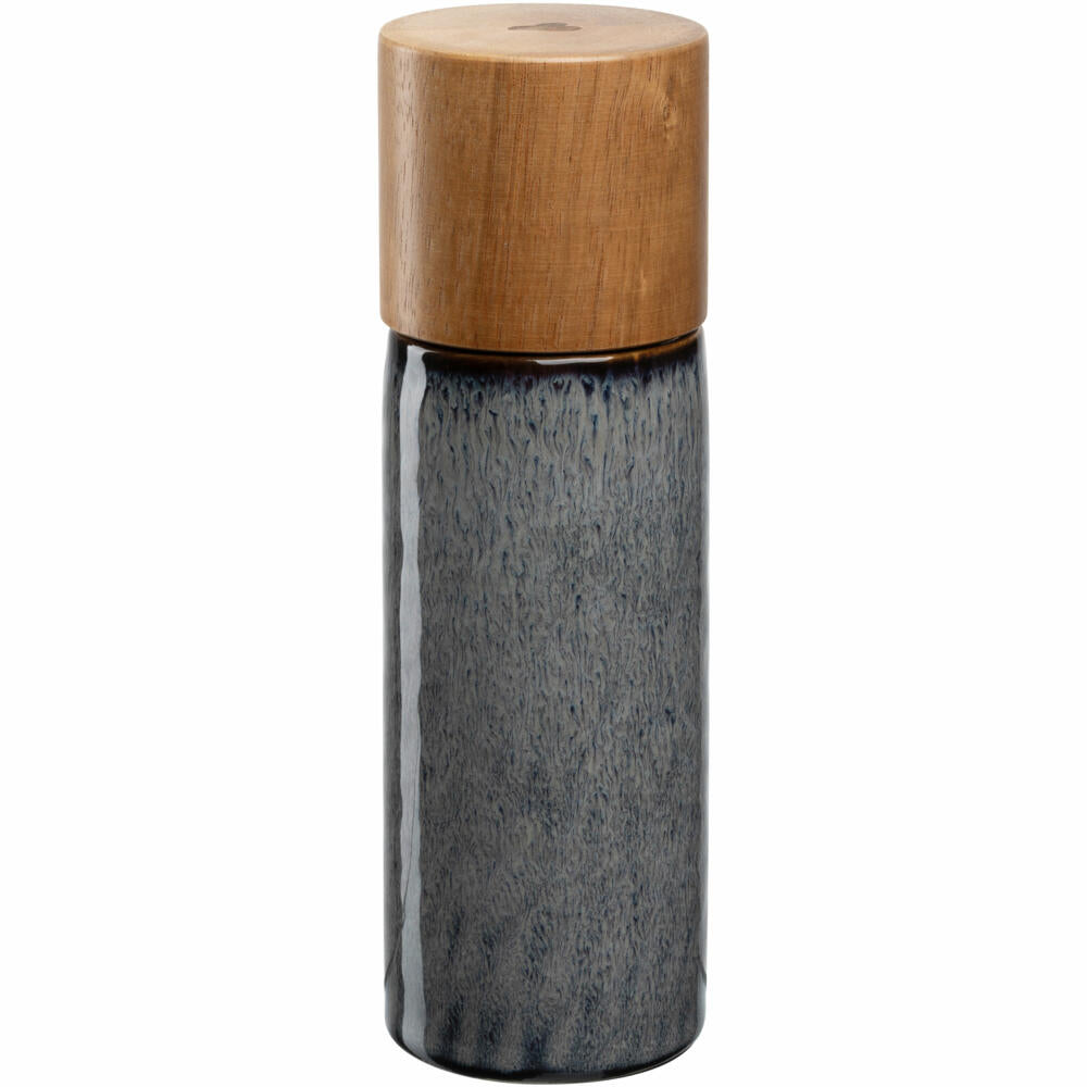 Leonardo spice mill Matera, salt mill, pepper mill, ceramic grinder, anthracite, H 17.3 cm, 025439