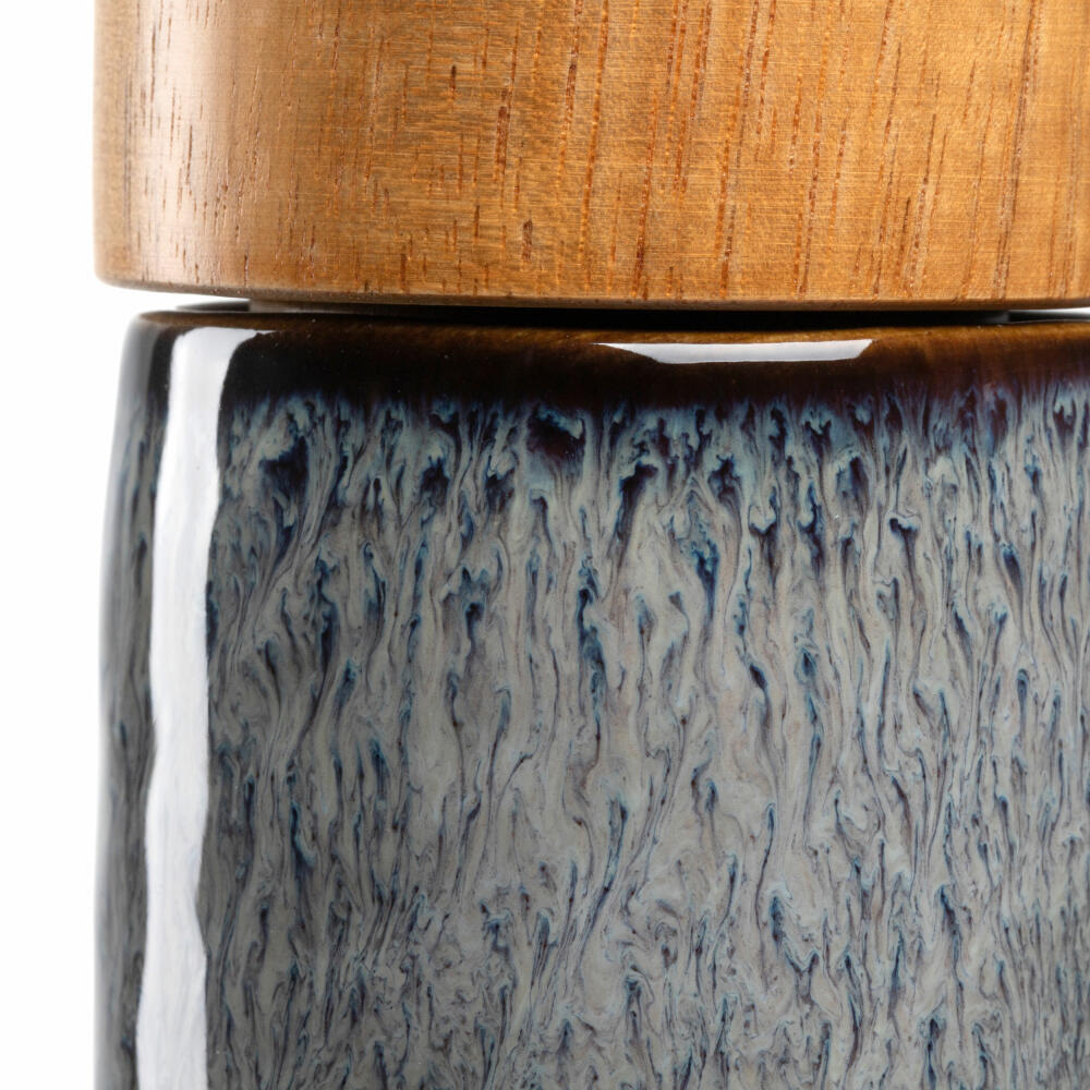 Leonardo spice mill Matera, salt mill, pepper mill, ceramic grinder, anthracite, H 17.3 cm, 025439