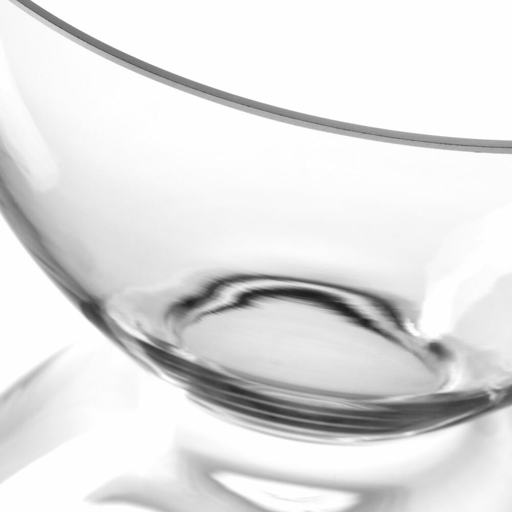 Leonardo Vase Diabolo, with insert, flower vase, lantern, candle holder, glass, H 19 cm, 025644