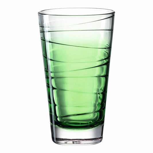 Leonardo drinking glass Vario Struttura, mug, water glass, soda-lime glass, green, 280 ml, 026834
