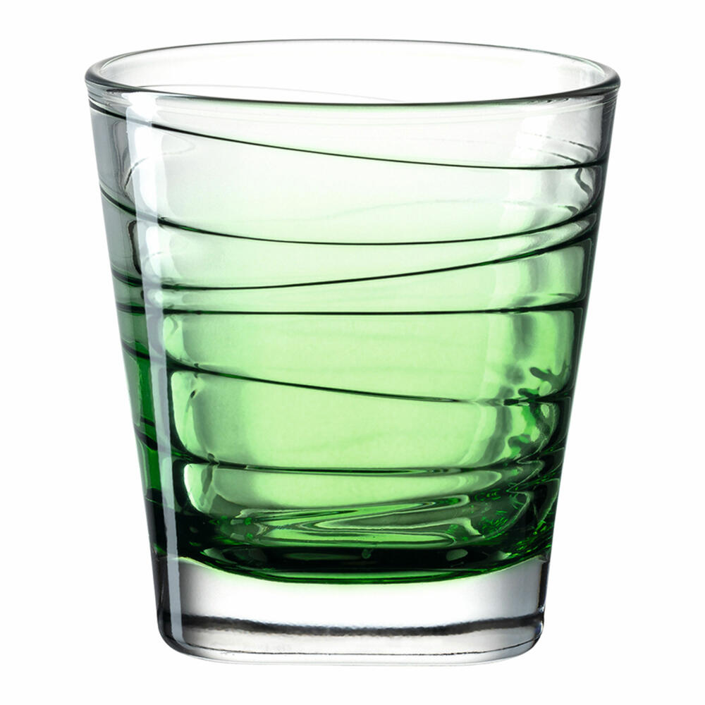 Leonardo drinking glass Vario Struttura, mug, water glass, soda-lime glass, green, 250 ml, 026840