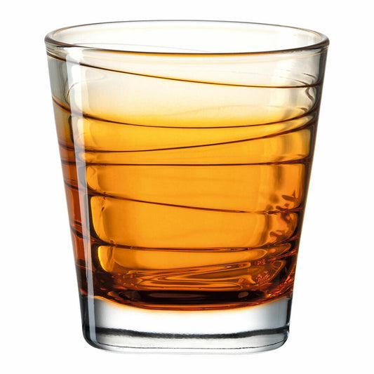 Leonardo drinking glass Vario Struttura, mug, water glass, soda-lime glass, orange, 250 ml, 026841