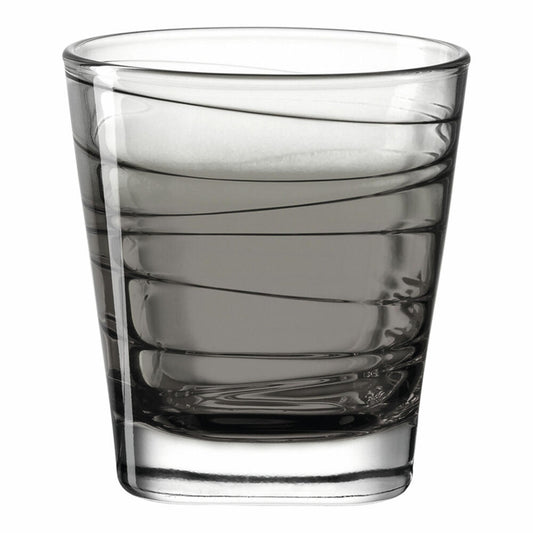 Leonardo drinking glass Vario Struttura, mug, water glass, soda-lime glass, anthracite, 250 ml, 026846
