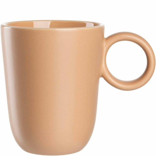 Leonardo Keramiktasse ROMA, Tasse, Becher, Keramik, Apricot, 330 ml, 027267
