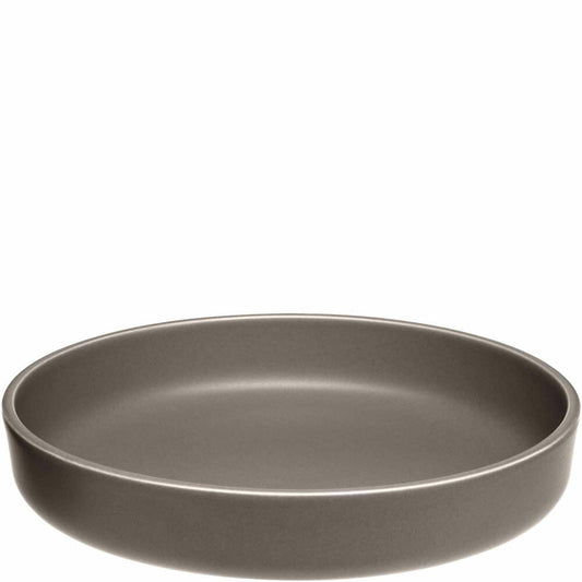 Leonardo Keramikteller Tief ROMA, Teller, Speiseteller, Pastateller, Keramik, Taupe, 20 cm, 027923