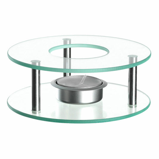 montana: :duo Stövchen, Teewärmer, Warmhalteplatte, Speisewärmer, Tee Wärmer, Glas, Ø 13 cm, 050886