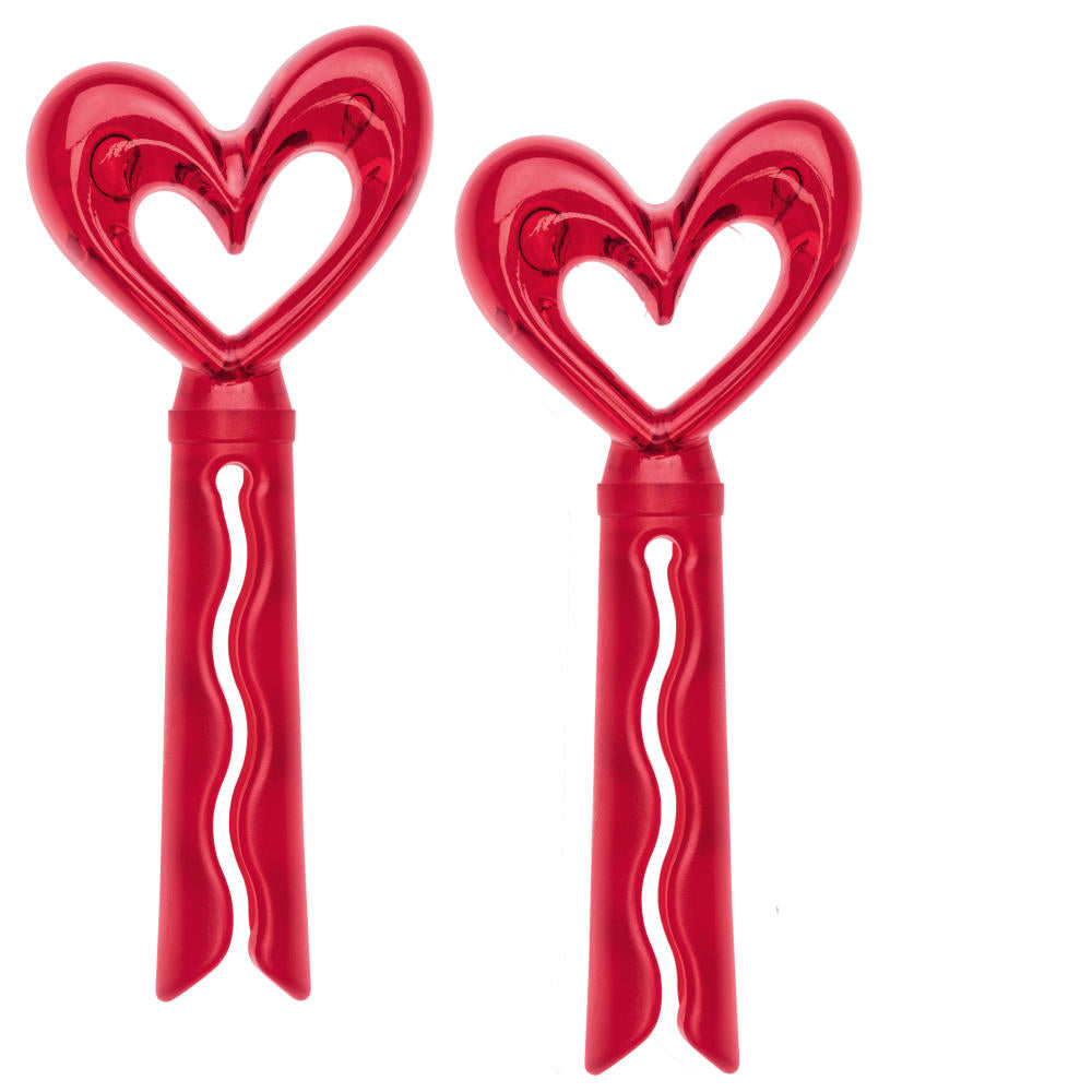 Koziol Susi closure clip, set of 2, closure clip, bag closure, plastic, transparent red, 5310536