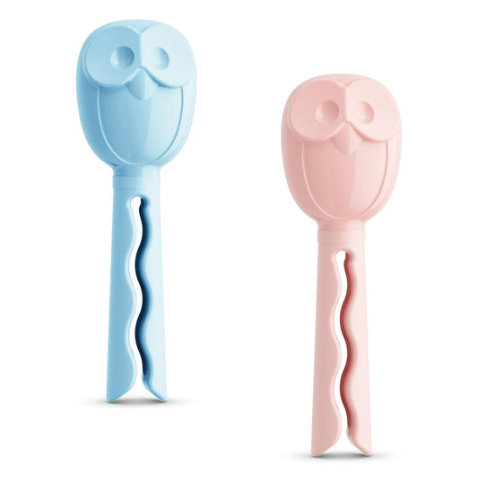 Koziol Elli, set of 2, closure clip, closure clip, bag closure, 9 cm, Powder Blue / Powder Pink, 5316407