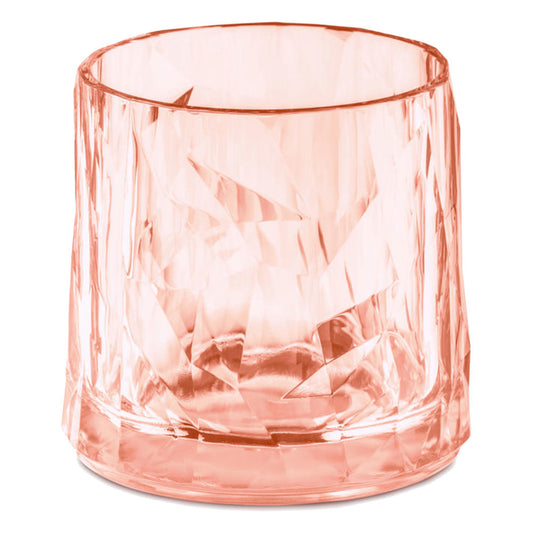 Koziol Club No. 2 glass, cocktail glass, drinking cup, drinking glass, plastic, transparent rose quartz, 250 ml, 3402654